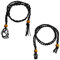 LUTER 2PCS Necklace Cord Empty Stone Holder, Adjustable Retro Braided Stone Holder Necklace Raw Stone Replacement Necklace Cord, Crystal Holder Pendant for Jewelry Making Supplies