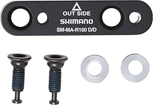 SHIMANO Unisex-Adult ADAPTADOR Freno Disco 160MM SM-MA-R160 Flat Mount Accesorios y recambios bicis, Multicolor, Única