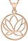 JO WISDOM Colliers en Argent 925/1000 pour Femme,Collier Yoga Fleur Lotus,Chaîne avec Pendentif