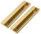 2 pcs Rectangular Recessed Flush Handles Sliding Door Handle Recessed Finger Pull Handles Flush Pull Handle for Sliding Door, Cupboard, Drawer, Cabinet Black (Large,Gold)