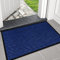 Large Door Mat Entrance Dirt Grabber Floor Mat - Blue, 60 x 90 cm - Waterproof Non Slip Strong Rubber Backing PVC Door Mat for Indoor Kitchen, Entrance Hall Hallway