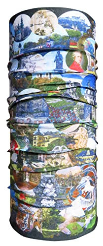 Alexandra Maxa Unisex Multifunktionstuch - Design RUNDUM SALZBURG