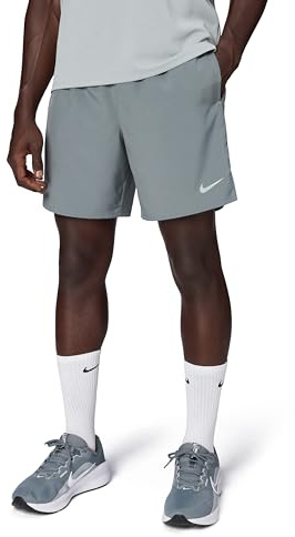 NIKE DV9359-084 M NK DF Challenger 7BF Short Shorts Men's Smoke Grey/Smoke Grey/Reflective SI Size 4XL