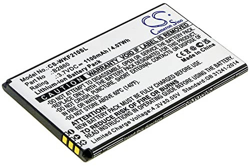 TECHTEK Batterie 1100mAh Compatible avec [Wiko] F200 remplace B2860 FBA