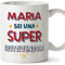 MUGFFINS Tazas Personalizadas para FRUTERA mujer - En Italiano - Sei Super - 11 oz / 330 ml - Regalo Personalizable original y divertido