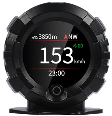 Auto neigungsmesser Cars Heads Up Display, Car HUD Dual Mode GPS & OBDII Multi-Function Smart Slope Meter MPH and KM/H Units Digital Inclinometer Car Angle Slope Meter for All Cars