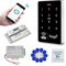 QTTYELOK IP68 Wasserdicht Türzugangskontrollsystem Kit WiFi Tuya RFID Zugangskontroller 125KHz 13.56MHz Dual Häufigkeit Lesegerät + Elektrisches Schloss, Intelligente APP Remote Entsperren