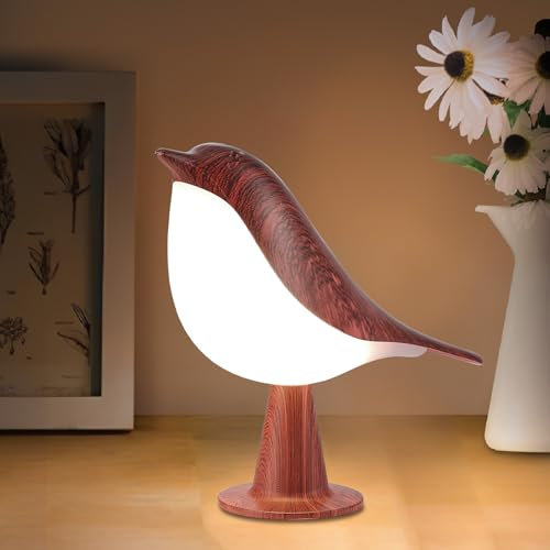 Haotao Nachttischlampe | Tischlampe | Kabellos Touch Dimmbare 3000K-6000K | LED Akku Tischleuchte für Innen | Nachtlicht Kinder | Wiederaufladbar | 2600mAh | Warmweiß & Weiß & Kaltweiß | Dekoration