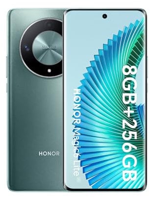 HONOR Magic6 Lite, Sim-Free Mobile Phones, 5G Smartphone, 8GB+256GB, 6,78” Anti-Drop 120Hz Display, 108MP Triple Rear Camera, 5300mAh Battery, Dual SIM, Android 13, Emerald Green