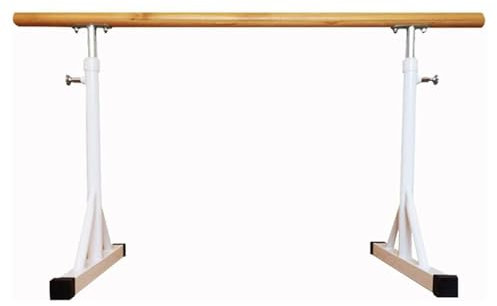 IXIETY Freistehende tragbare Ballettstange, höhenverstellbare Stretchstange von 80–120 cm, Mobile Ballettstangenausrüstung for Fitnessstudio, Tanzstudio (Color : White, Size : 150cm)