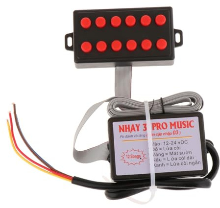 Ronyme Autohupen-Controller, Verschiedene Soundeffekte, Leitungssteuerschalter, universell, elektrische, Lautsprecher für Einsatzfahrzeuge, Autos, 12 Ton