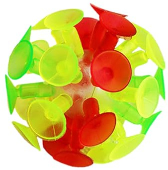 F Fityle Boule à Ventouse, Jouet interactif, nouveauté, Ventouse, Jouet interactif, Balle à Ventouse pour garçons et Filles, extérieur et intérieur