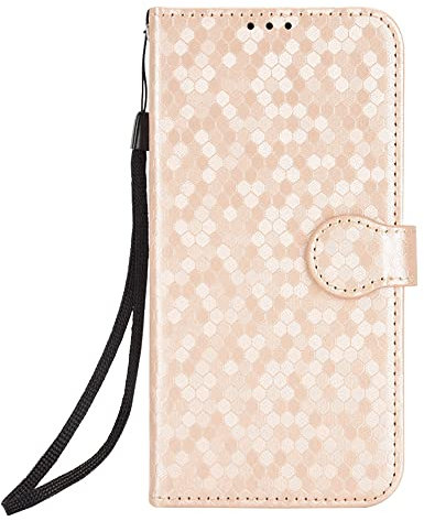 RonRun per Honor 200 Lite 5G Cover a libro Flip Wallet Custodia in Pelle con Slot per Schede Custodia in Pelle Magnetica Cover per Honor 200 Lite 5G - Oro rosa