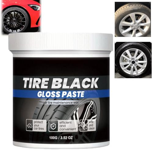 Car Tire Coating Wax,Tire Coating Wax,Coating Paste Tire Wax,Solid Tire Coating Paste,Waterproof Tire Cleaner Cream,Tire Cleaner and Shine,Car Tire Refurbishment,Car Tire Bright Coating Paste,100g