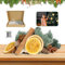 61 Stück Weihnachtsdekoration,Zimtstangen Deko Adventskranz,Weihnachtskranz Deko Potpourri Weihnachtsbastelset Kreativ,Aus Birkenrinde,Orangefarbenen Zedernholzscheiben,Kiefernzapfen,Zimt,Eicheln und