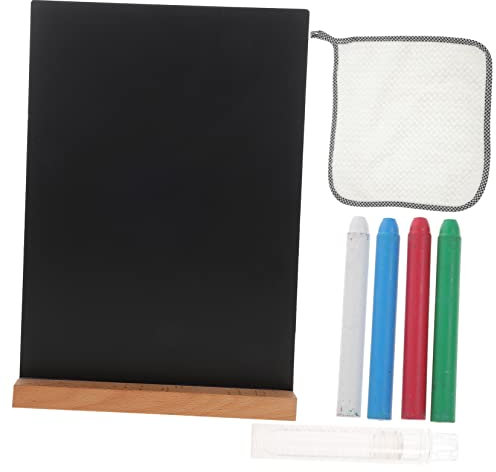 DIYEAH 1 Satz Handgemalte Tafel Stand Mini-tafelschilder Kleine Wohndekoration Tafelmarker Tischständer Für Tafeln Memoboard-schild Tafel Für Lebensmitteletiketten Staffelei Tafel Stoff