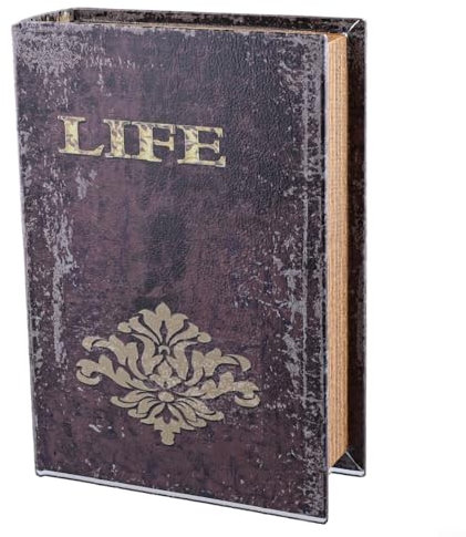 Libros decorativos vintage funcionales como detalles únicos para el hogar para almacenar objetos pequeños con estilo (tamaño mediano)
