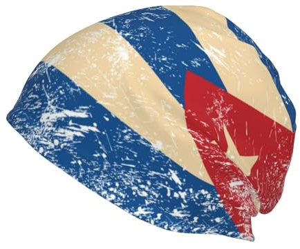 zerosevenee Kuba-Beanie-Mütze, Kuba-Flagge, Beanie-Mütze, kubanische Strickmütze, Kuba-Strickmütze für Damen und Herren, Outdoor, Kuba 01, Einheitsgröße