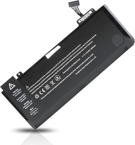 HJTPOWER Batterie de rechange A1322 A1278 pour MacBook Pro 13 mi-2012 2010 2009 Good Time 2011 fin 2011 10,95 V 63,5 Wh