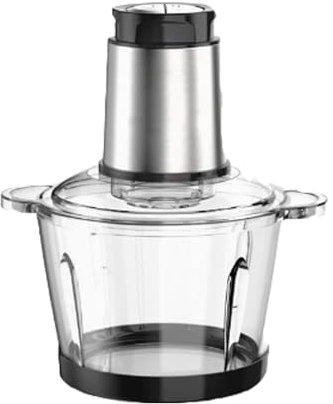 Electric Vegetable Chopper, Small Food Processors with Meat Grinder & Vegetable Chopper with Bi-Level Blades, 300W, 2 Speed, for Fruits/Meat/Nuts