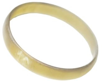Ipetboom Vintage Breiter Oxhorn Armreif Damen Schmuck Handgefertigt Naturfarbener Schmuck für Frauen und Mädchen Elegant