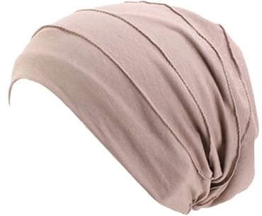 Ever Fairy Chemo Cancer Cotton Kopftuch Mütze Seide gefütterte Mütze Ethnic Cloth Turban Cap für Frauen (Khaki)