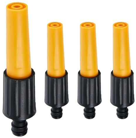 4 Pcs Hose Nozzles Adjustable Head Garden Hose Nozzles Spray, Spray Nozzles Connector Pipe Nozzle End Replacement for Garden Watering Plants Car Washing Shower Pet