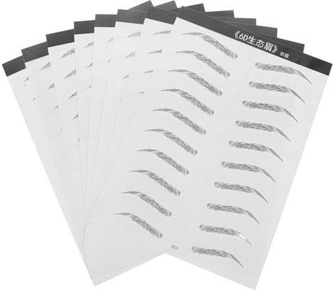 HAPINARY 8 Blatt Bionic Augenbrauen Patch Make Up Aufkleber Für Gesicht Und Augenbrauen Abziehbare