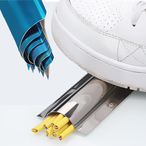 cable trunking, Metal Cable Hider Floor, Outdoor Trunking For Tv Cables/Aesthetic Wall/Ceiling/Prevent Pets Chewing