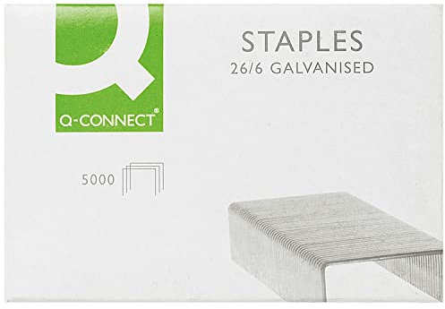 Q-Connect KF27001 Heftklammern, 26/6 mm, 5000 Stück