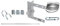 6” Chimney Lashing Bracket & Pole Mast Kit - TV Aerial/Satellite Roof Mounting - Loops