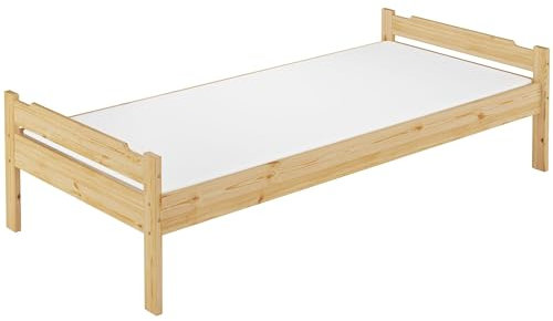 Erst-Holz Jugendbett Einzelbett 80x200 Massivholzbett Kiefer Natur Rollrost Matratze 60.31-08M