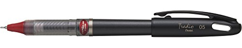 Pentel 0,5 mm-EnerGel-X Tradio Tintenkugelschreiber Black/Red Ink