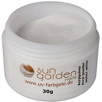 Sun Garden Nails-Acryl Pulver weiß 30g Acryl Powder Acryltechnik-Fingernägel Nagelstudio Acryl