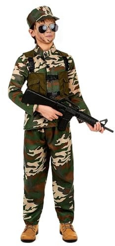 DEGUISE TOI Soldaten-Kostüm für Jungen grün-braun-beige - Grün