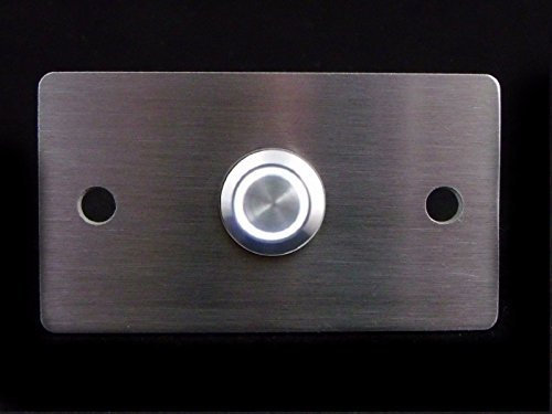 Eurosell - Unterputz Klingelschild Taste Taster LED Beleuchtet weiss Klingelplatte edelstahl