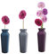 ewtshop® 6 x Fenstersticker Blumen in Vase, Fensterbilder, Windowsticker, Fensterdeko, Fliesensticker, Fliesenaufkleber, Fenster Tattoo, Fensterfolie, 3 verschiedene Designs, mehrmals wiederverwendbar