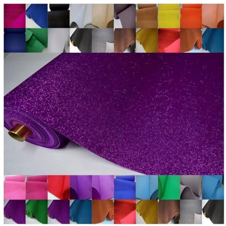 Fabrics-City lila Glitzer Eva Glitter Moosgummi Stoff 2mm, Bastelstoff, Schaumgummi, Schaumstoffplatte, kindgerechtes Bastelmaterial für Deko, Modellbau, Nähen 4235