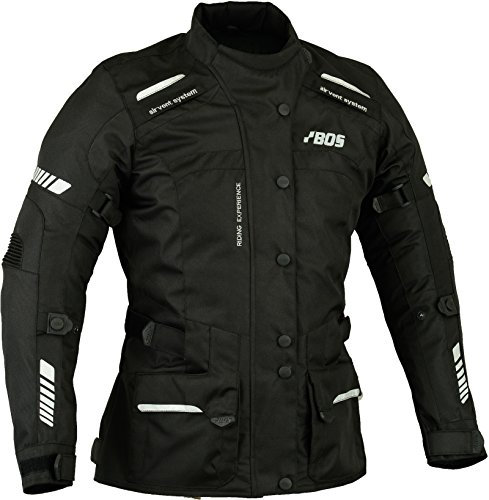 Motorradjacke kurz Damen Motorrad Jacke Cordura Textil Roller Quad Biker Touring Touren Schwarz M