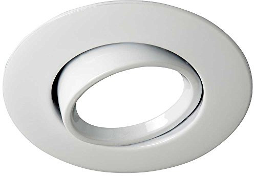 wonderlamp Foco empotrable para el techo ROUND II color blanco. Ojo de buey basculante 45º. Incluye portalámparas GU10. 220v. Diámetro 10 cm, W-E000074