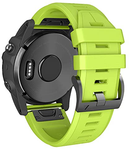 ANBEST Armband für Garmin Fenix 5/6/7/6 Pro/7 Pro, 22mm Schnelle Anpassung Armbänder Kompatibel mit EPIX 2/EPIX Pro 47mm/Fenix 5 Plus/Forerunner 965/955/945/935/745 Ersatzarmband, Grün