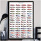Formel 1 Meisterschaft Fahrer F1 Rennwagen Poster Kunst Leinwand Malerei Wandbilder für Wohnzimmer Home Decor-60x80cm (kein Rahmen)