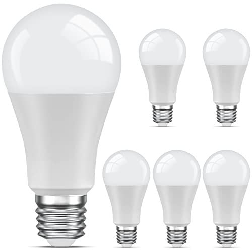 E27 LED Light Bulb, LEDYA 13W 800lm Edison Screw in Light Bulbs 100w Equivalent, 3000K Warm White No Noise, Energy Saving Lightbulbs, Non-dimmable, Pack of 6