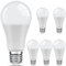 E27 LED Light Bulb, LEDYA 13W 800lm Edison Screw in Light Bulbs 100w Equivalent, 3000K Warm White No Noise, Energy Saving Lightbulbs, Non-dimmable, Pack of 6