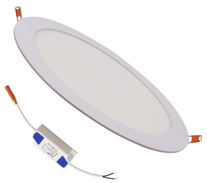 Faretto LED Incasso 24W Rotondo slim 29.7cm Switch 3000-4200-6400k F.I.280-290mm