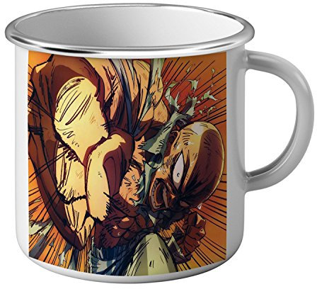 French Unicorn Mug Emaillé Metal one punch man Dessin Animé Manga Japonnais