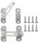 2pcs Stainless Steel Gate Latches Barn Lock Door Latch,Safety Door Lock, Buckle, Brushed Finish for Coop, Garden, Household, Bathroom, Outdoor, Garage