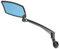 BriskMore Lenker Fahrradspiegel, Anti-Glare blaue konvexe Glaslinse für flache Lenker, kratzfest, justierbar und drehbar Sichere Rückansicht Fahrradspiegel nur für linke Seite BT-016LB