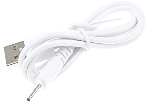 RuenTech Adaptador de cargador USB DC de 2,0 mm - Cable de alimentación DC 5V - Fuente de carga para conector jack de 2,0 mm - para tablet - Cable de carga, 2 mm, Elastómero termoplástico (TPE)