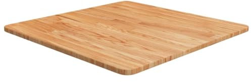 vidaXL Tischplatte Quadratisch Massivholzplatte Eichenplatte Holzplatte Platte Ersatztischplatte Hellbraun 60x60x1,5cm Behandelte Eiche